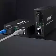 Bộ chuyển đổi Gigabit Fiber Media Converter HUNO HN-210CS